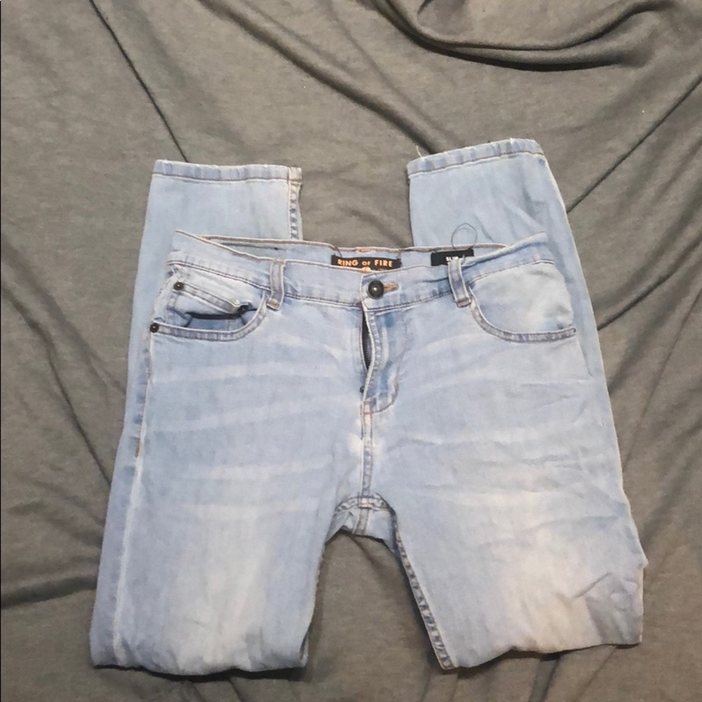 Ring of Fire Slim Light-wash Jeans Size 16